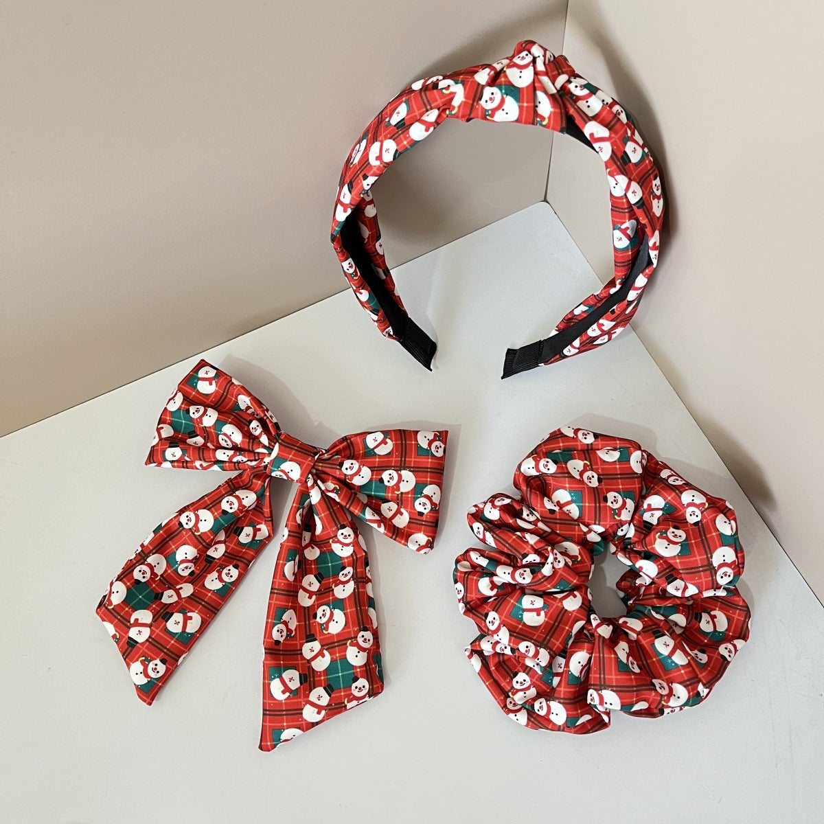 Wholesale 3PCS fabric knotted wide-brimmed headband hairband hairpin combination set