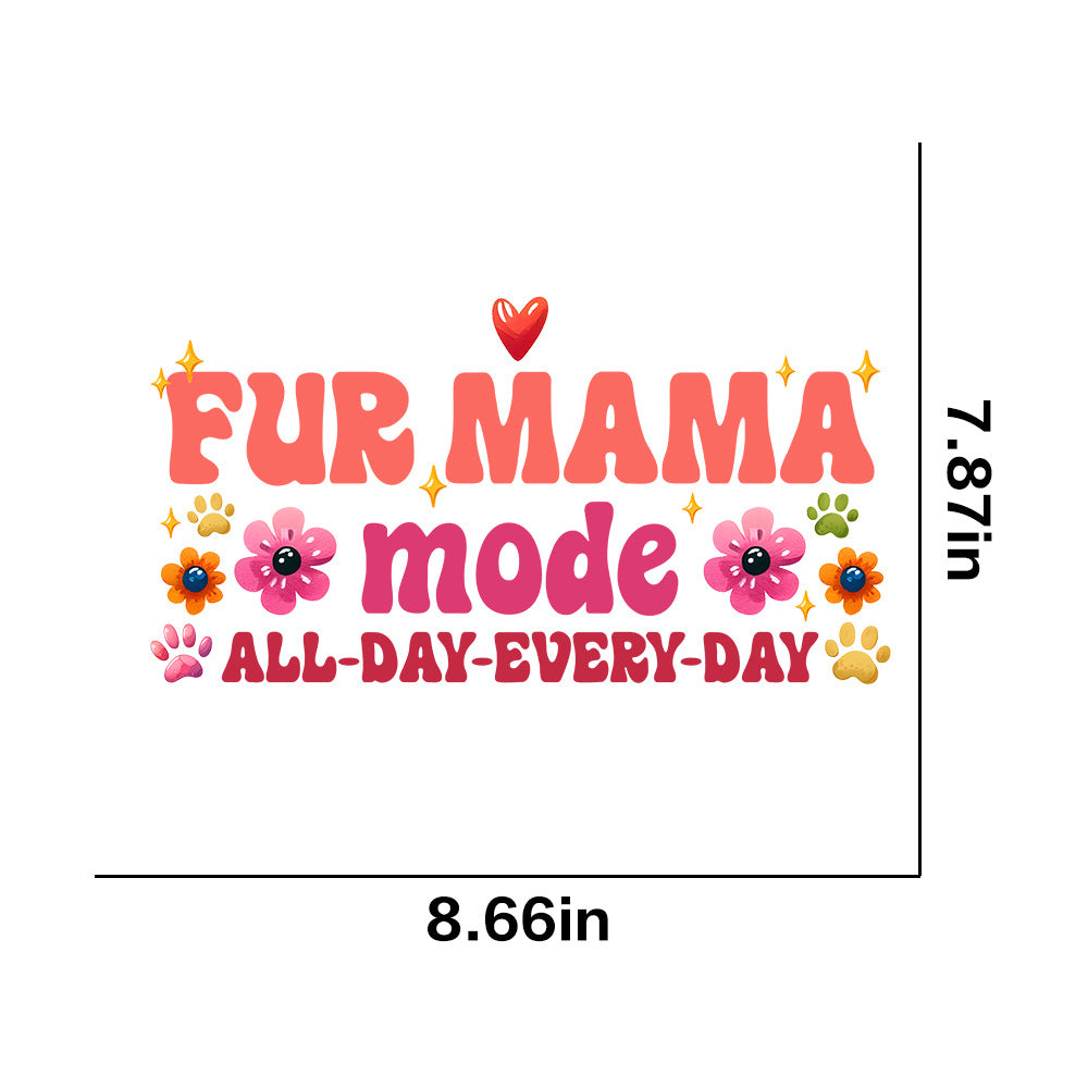 Wholesale 10pcs Dog Mom Series UV DTF Ready to Press Transfers Wraps