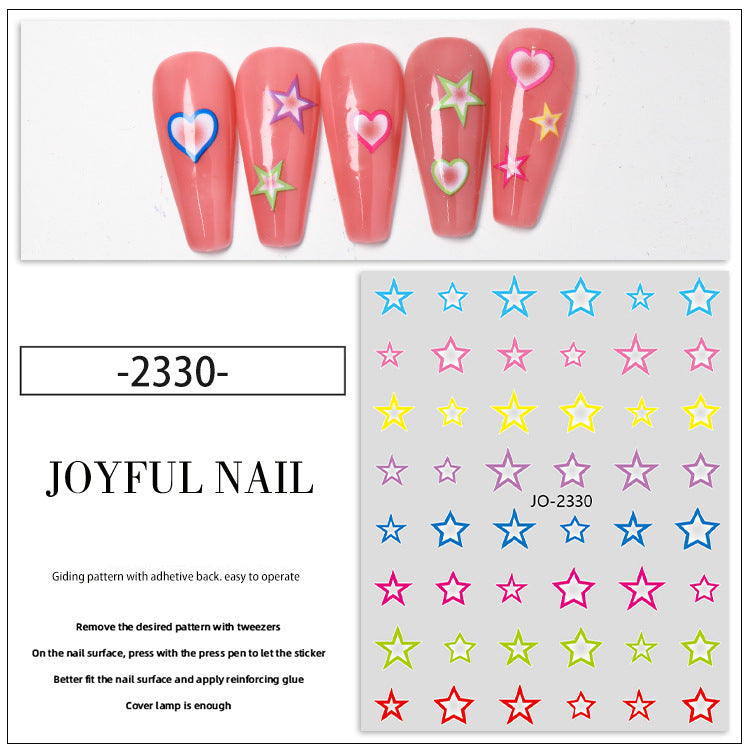 Wholesale Net red new nail art stickers