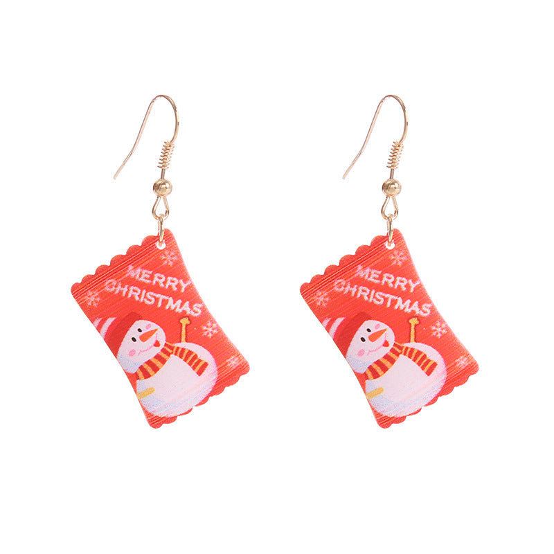 Wholesale Christmas Series Candy Earrings