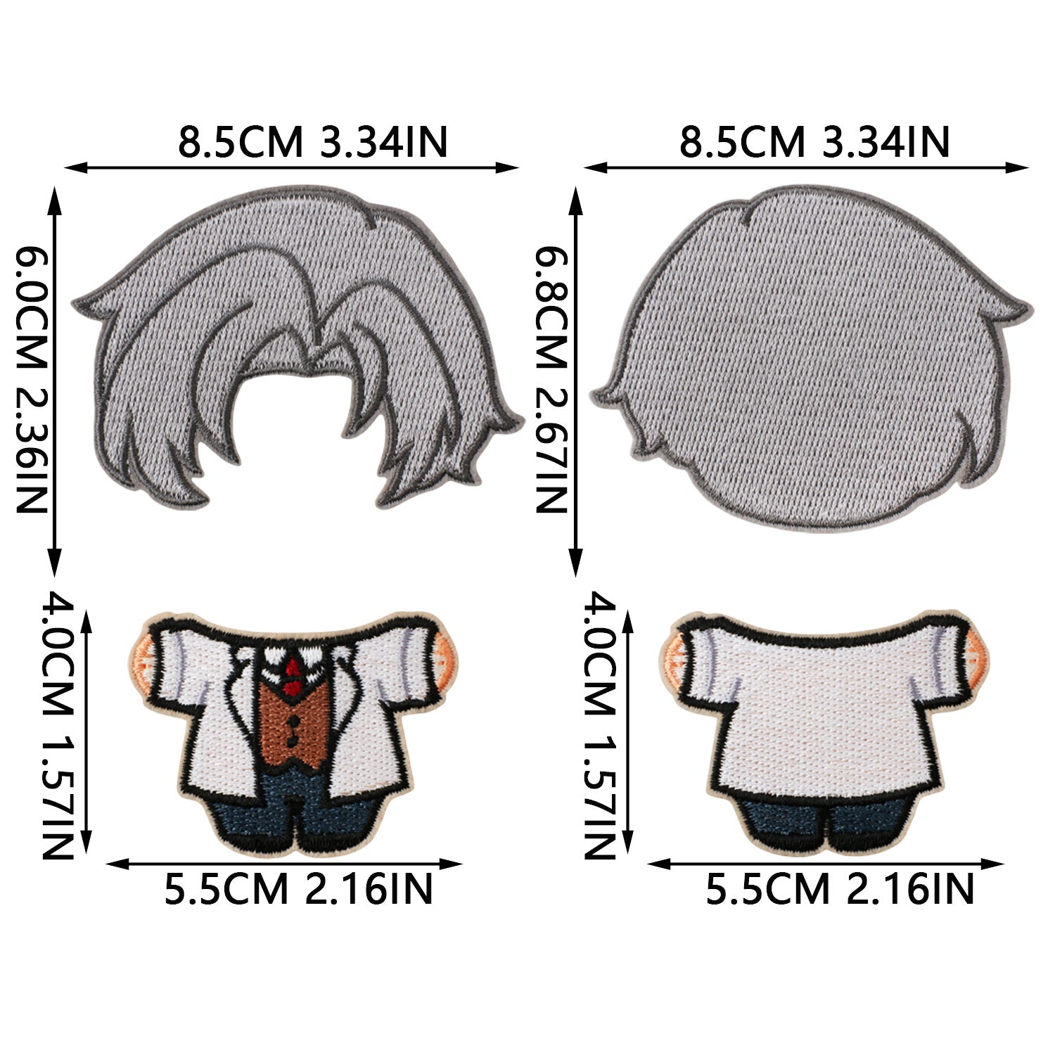Wholesale Fashion Embroidered Iron On Patches Cozy Woven Doll Design For Jeans Canvas Bag DIY Craft Supply Bag Charm OLY Exclusive