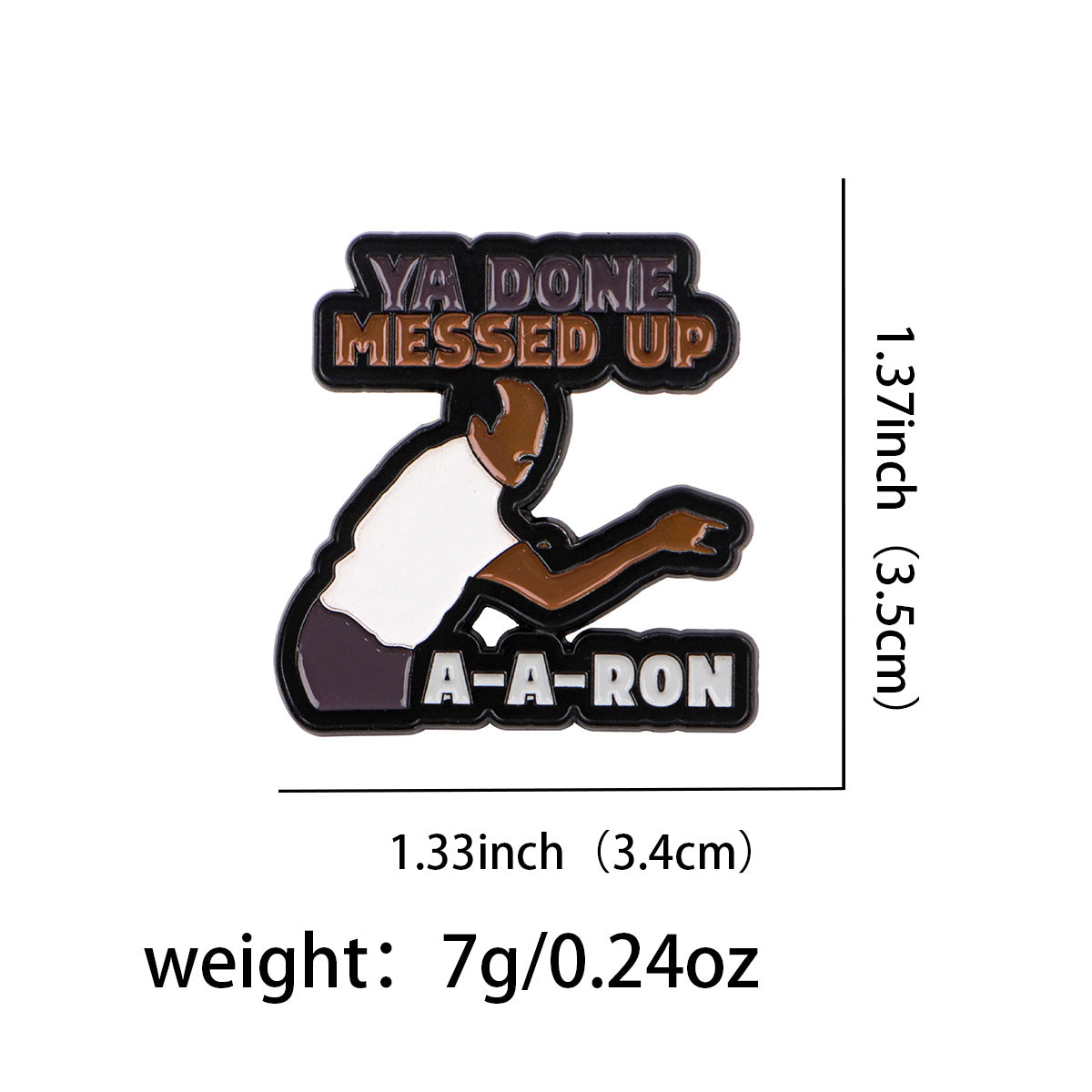 Wholesale 6pcs/pack Cartoon Brooch Metal Badge Jewelry Medal Brooch English Accessories