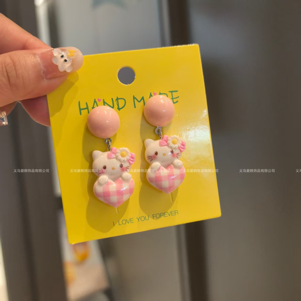 Wholesale Handmade 925 silver needle summer cartoon earrings small fresh earrings sweet