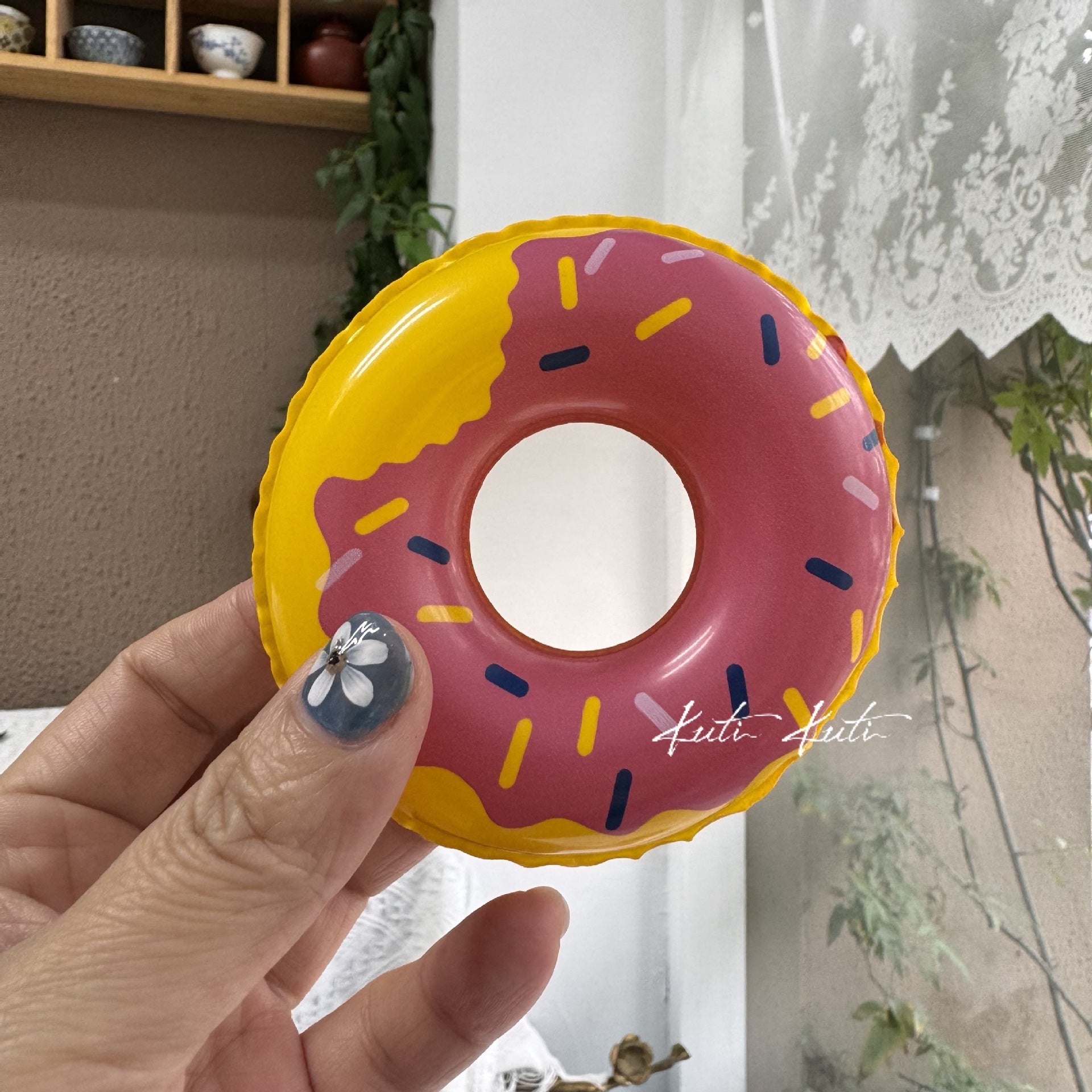 Wholesale Cute Duck Donut Swim Ring For Baby Water Play Soft Rubber Toy