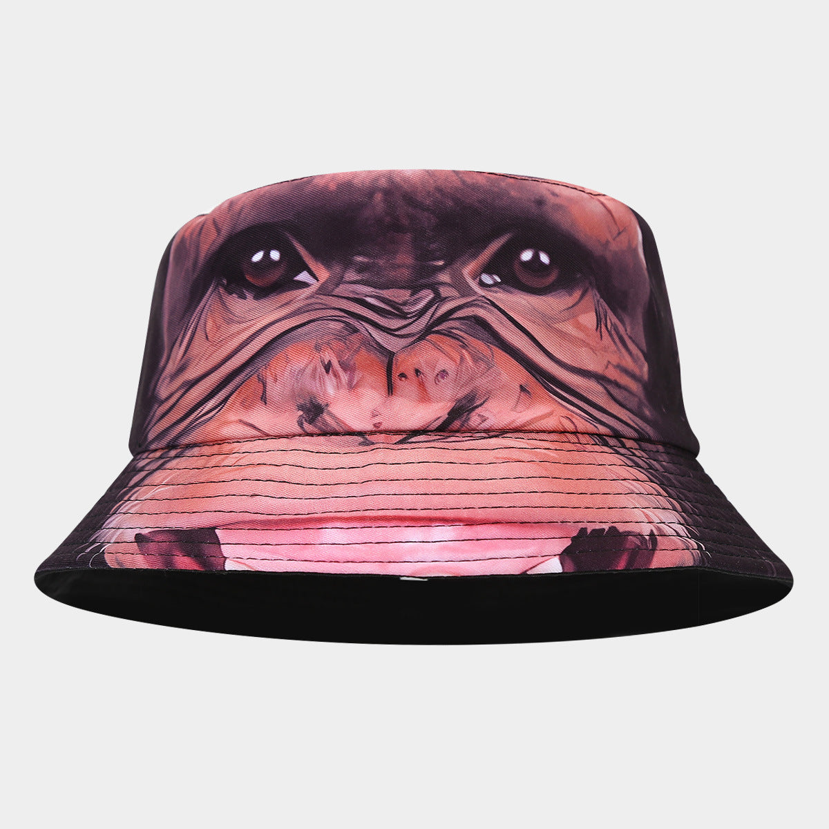 Wholesale Fashion Heat Transfer Large Pattern Double-sided Sun Visor Bucket Hat