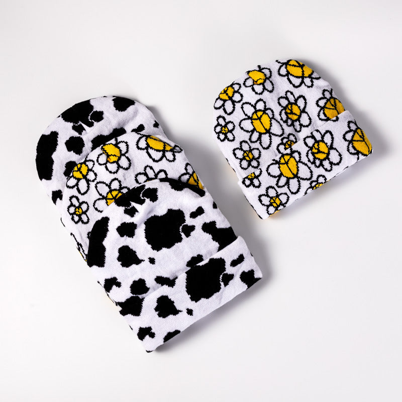 Wholesale Autumn and Winter Children's Cartoon Jacquard Knitted Beanie