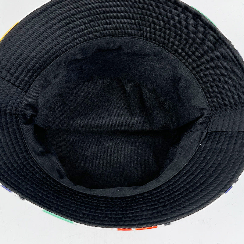 Wholesale Double-sided Tie Dyed Graffiti Polyester Fisherman Hats