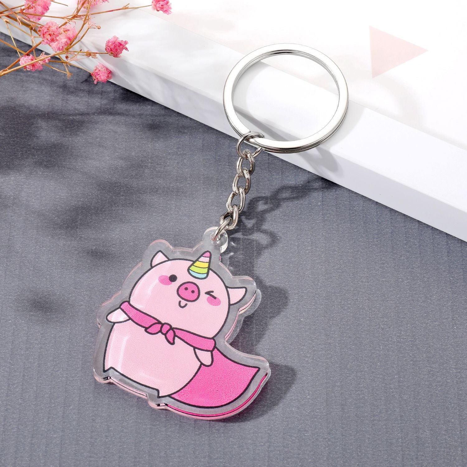 Wholesale Unicorn Acrylic Keychain