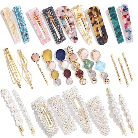 Wholesale ins Pearl Hairpin Set Acrylic Acetate Hairpin Combination Hair Accessories