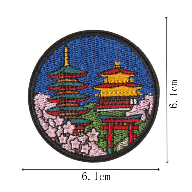 Wholesale World City Landmark Iron On Patch Set Chic DIY Travel Decorative Patches For ets Backpacks Handbags Scrapbooking Casual Craft Supply