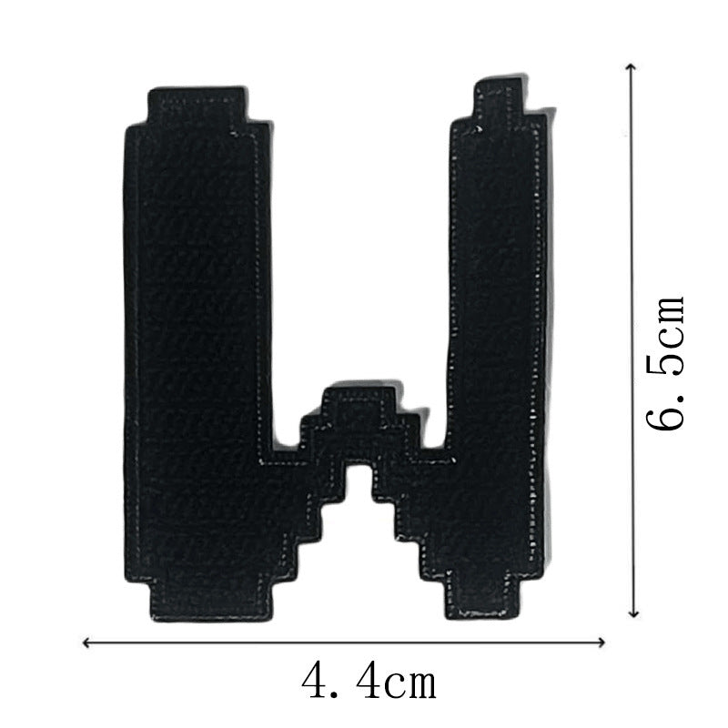 Wholesale Classic Black Embroidered Letter Patches Set Of 26 Adhesive Applique For Coat Repair DIY Craft Supply
