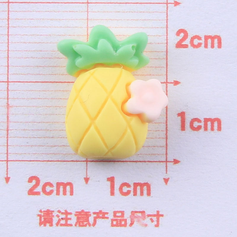 Wholesale Five Color Fruit Flower Resin Accessories diy Cream Glue Phone Case