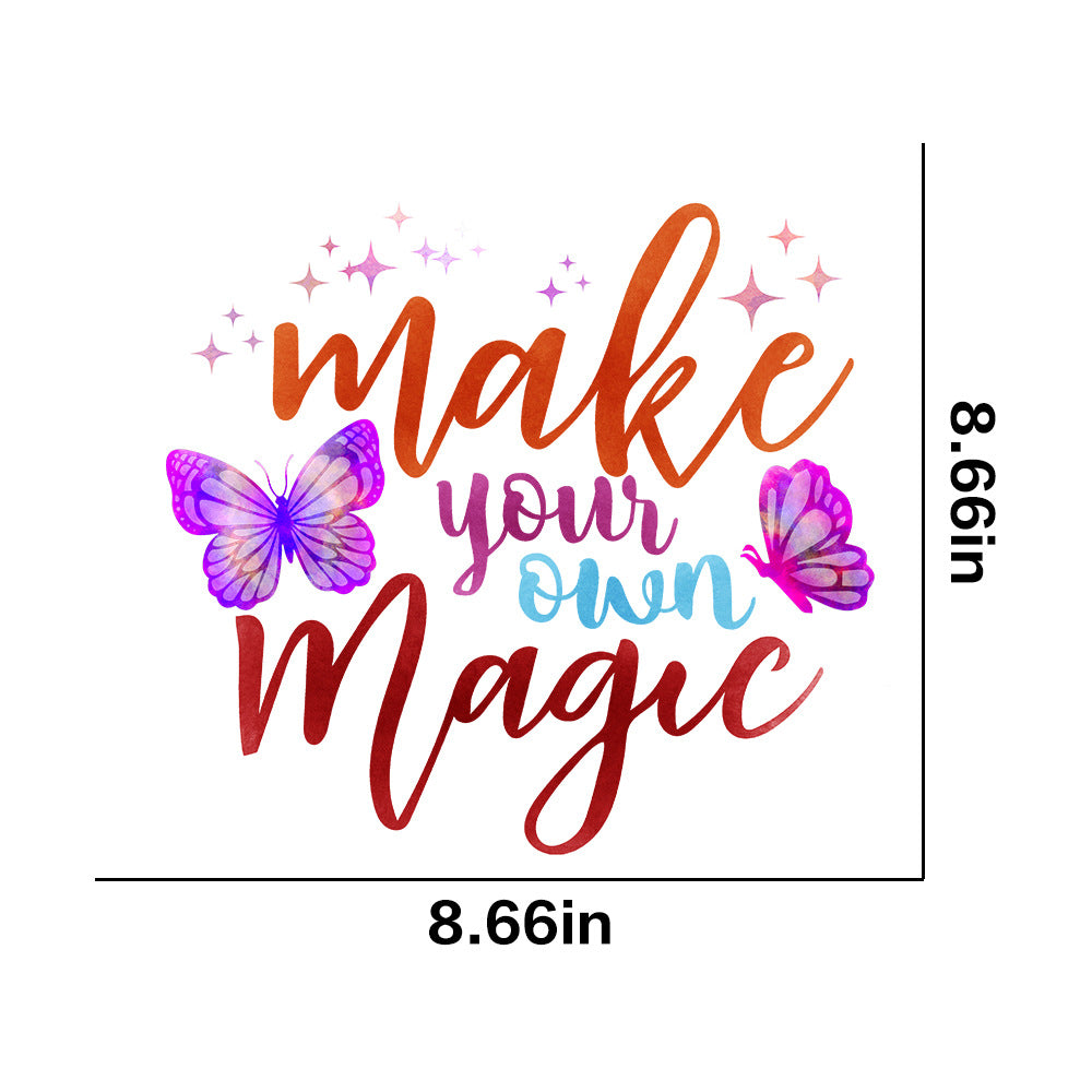 Wholesale 10pcs Butterfly Theme Series White Ink Stamping UV DTF Ready to Press Transfers Wraps