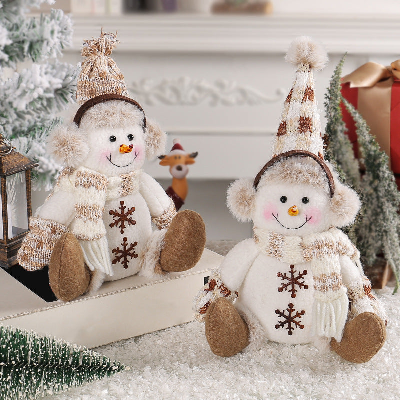 Wholesale Christmas Short-legged Snowman Figurine