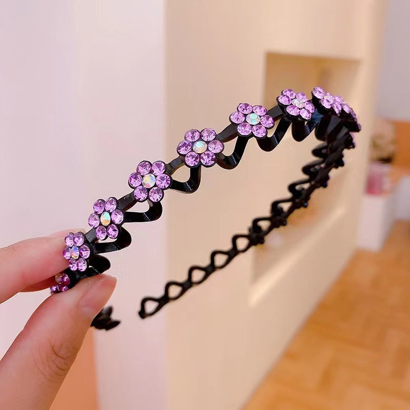 Wholesale Vintage Diamond Flower Headband