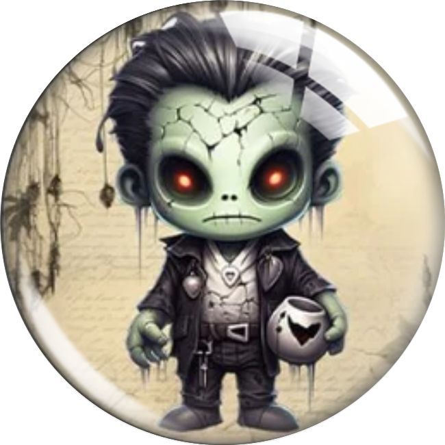 Wholesale  10pcs Skull Cartoon Crystal Soft Magnetic Fridge Magnet