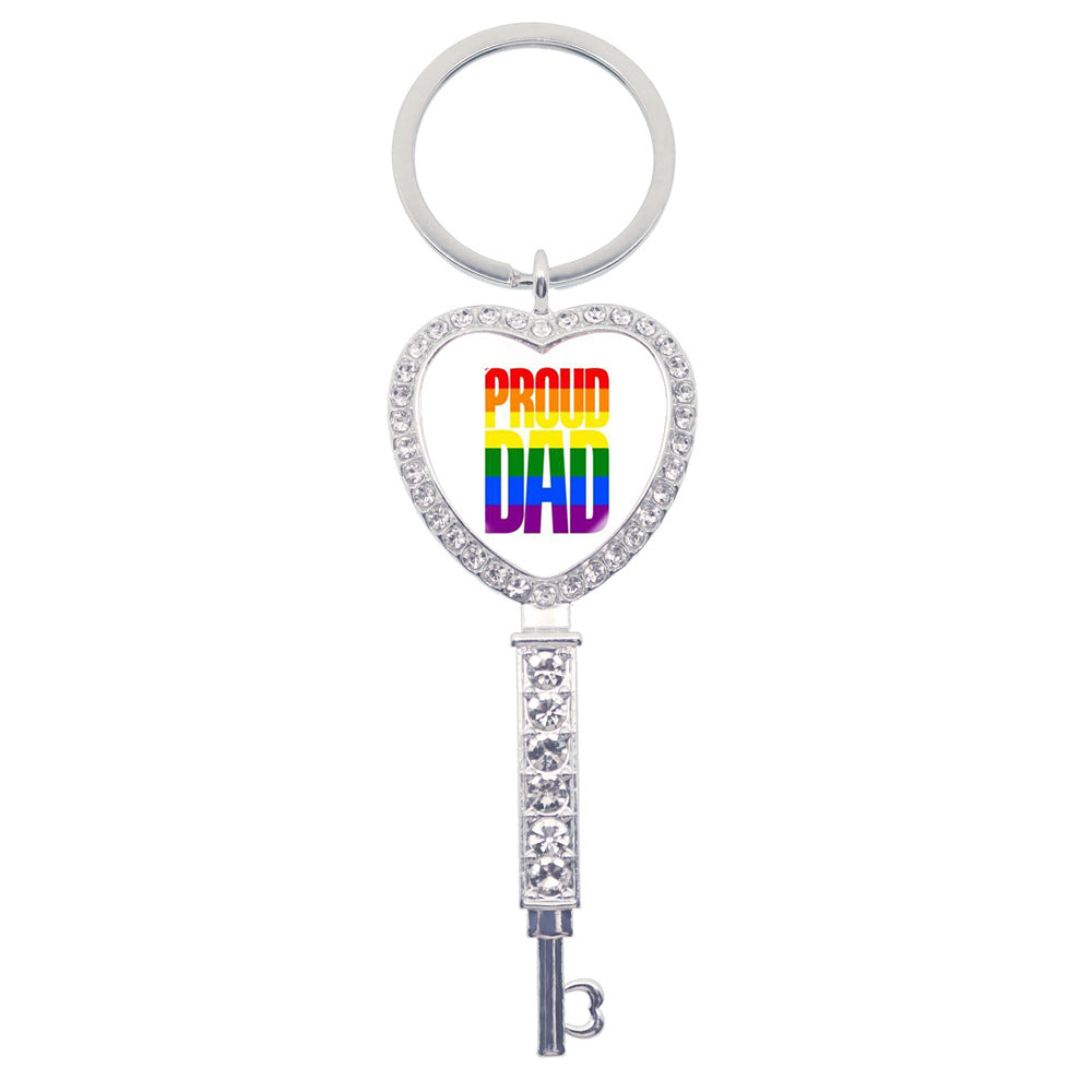 Wholesale LGBT Rainbow Love Metal Keychain