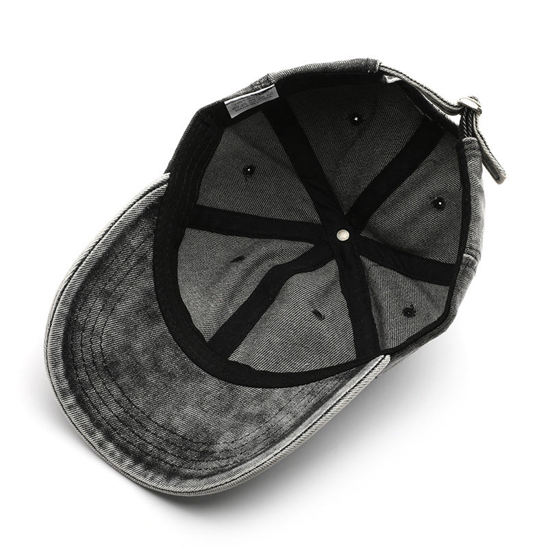 Wholesale Autumn/Winter Personalized Retro Solid Color Light Plate Denim Outdoor Sunshade Duck Tongue Hat