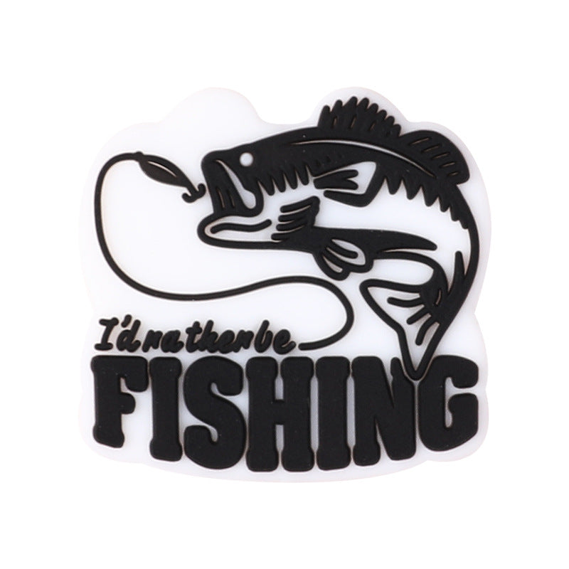 Wholesale  20pcs Silicone beads creative bracelet pen tip decoration focus beads English letter glue beads