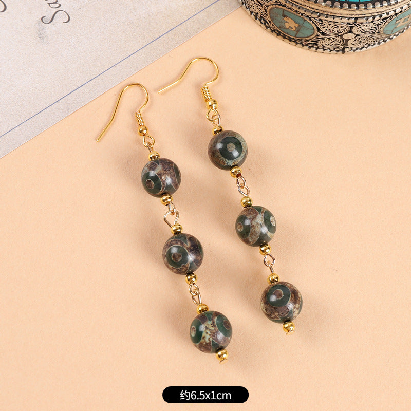 Wholesale Ethnic Style Retro Art Earrings