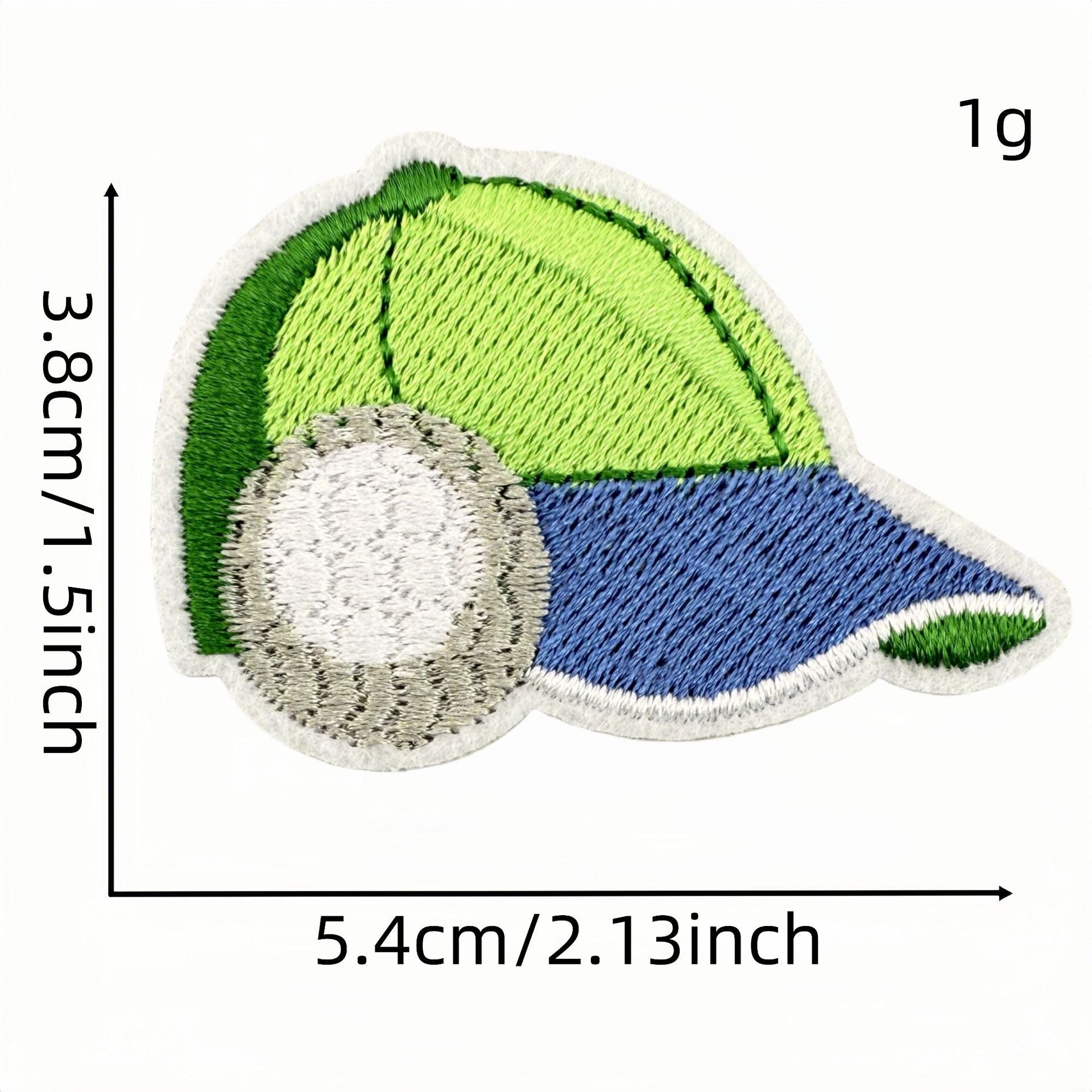 Wholesale Cartoon Golf Embroidered Iron On Patch Green Decorative Cloth Patch For Clothing Bags And DIY Crafts