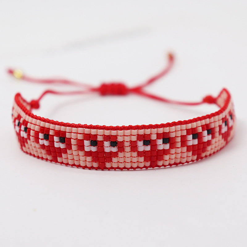 Wholesale New Valentine's Day Love Pattern Yuxing DB Antique Rice Beads MIYUKI Hand-woven Personalized Couple