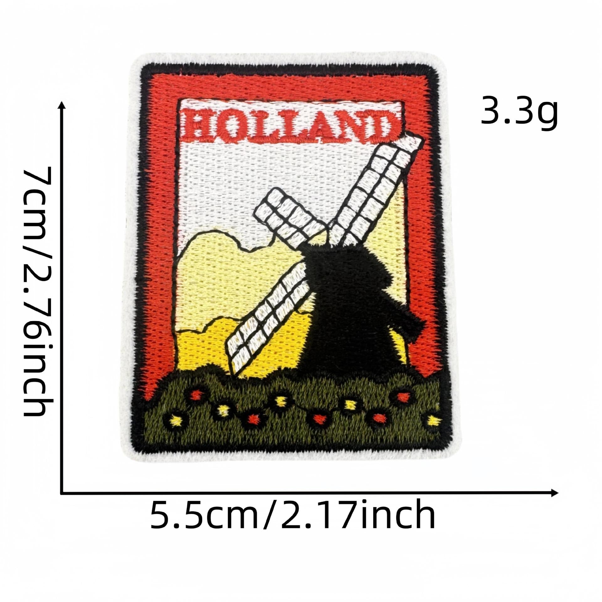 Wholesale Cartoon World Landmark Pattern Embroidery DIY Patches