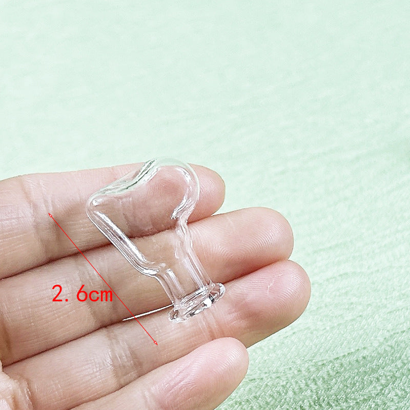 Wholesale 10pcs Doll House dollhouse Simulation Scene Furniture Ornaments Mini Micro Glass Bottle Small Accessories Crafts