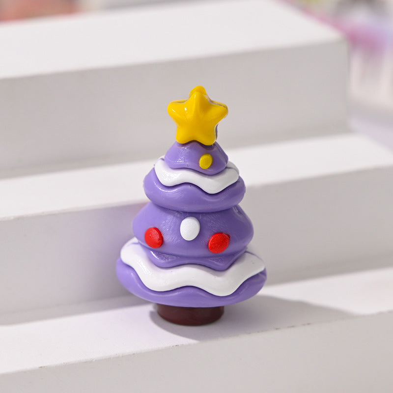 Wholesale 10pcs/pack  Colorful Christmas Tree Beads  3D Focal Beads