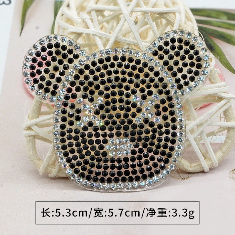 Wholesale 10pcs Hot diamond bear perfume bottle rhinestone DIY Patches