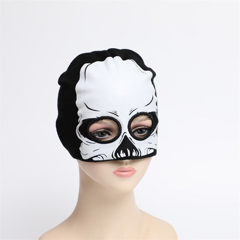 Wholesale Acrylic Halloween Cat Alien Skull Glow in the Dark Knitted Hat