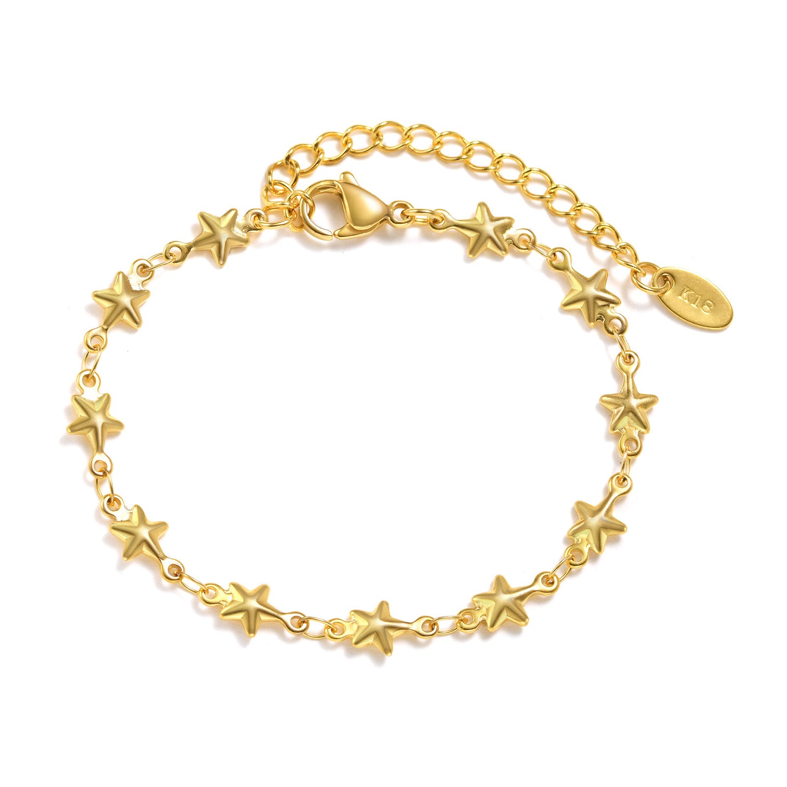 Wholesale Stainless Steel Gold Stacked Bead Bracelet