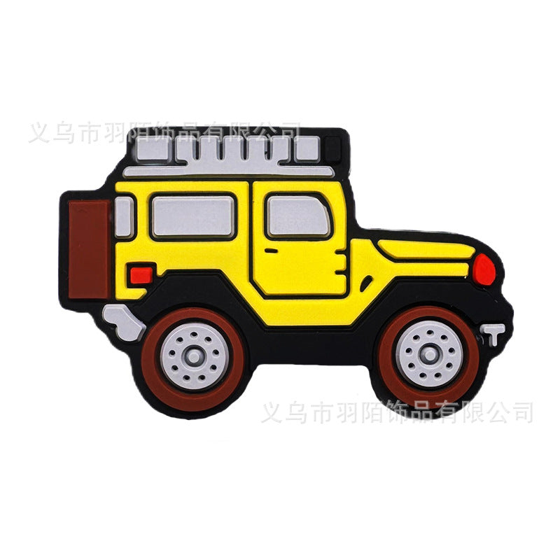 Wholesale 20pcs Car Excavator Series Cartoon DIY Silicone Beads