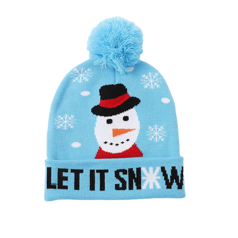Wholesale Acrylic Christmas Wool Ball Knitted Wool Hats