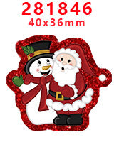 Wholesale Random 30pcs Christmas Cartoon Series Acrylic Flatback