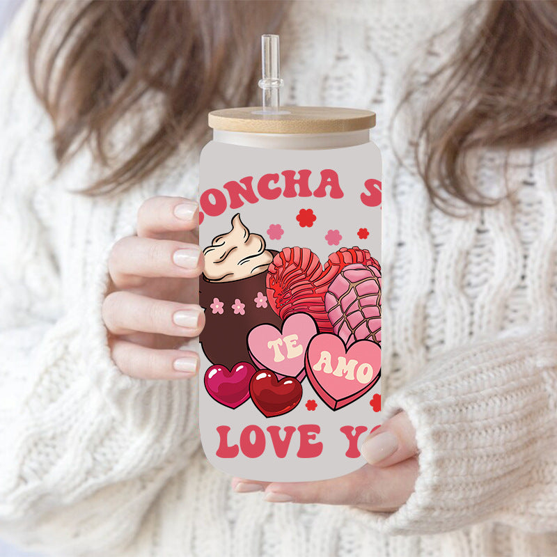 Wholesale Valentine's Day Dessert Series  16oz Cup UV DTF Wraps