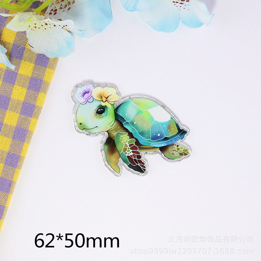 Wholesale 10pcs FlatBack Ocean Animal Acrylic Cute DIY Accessories