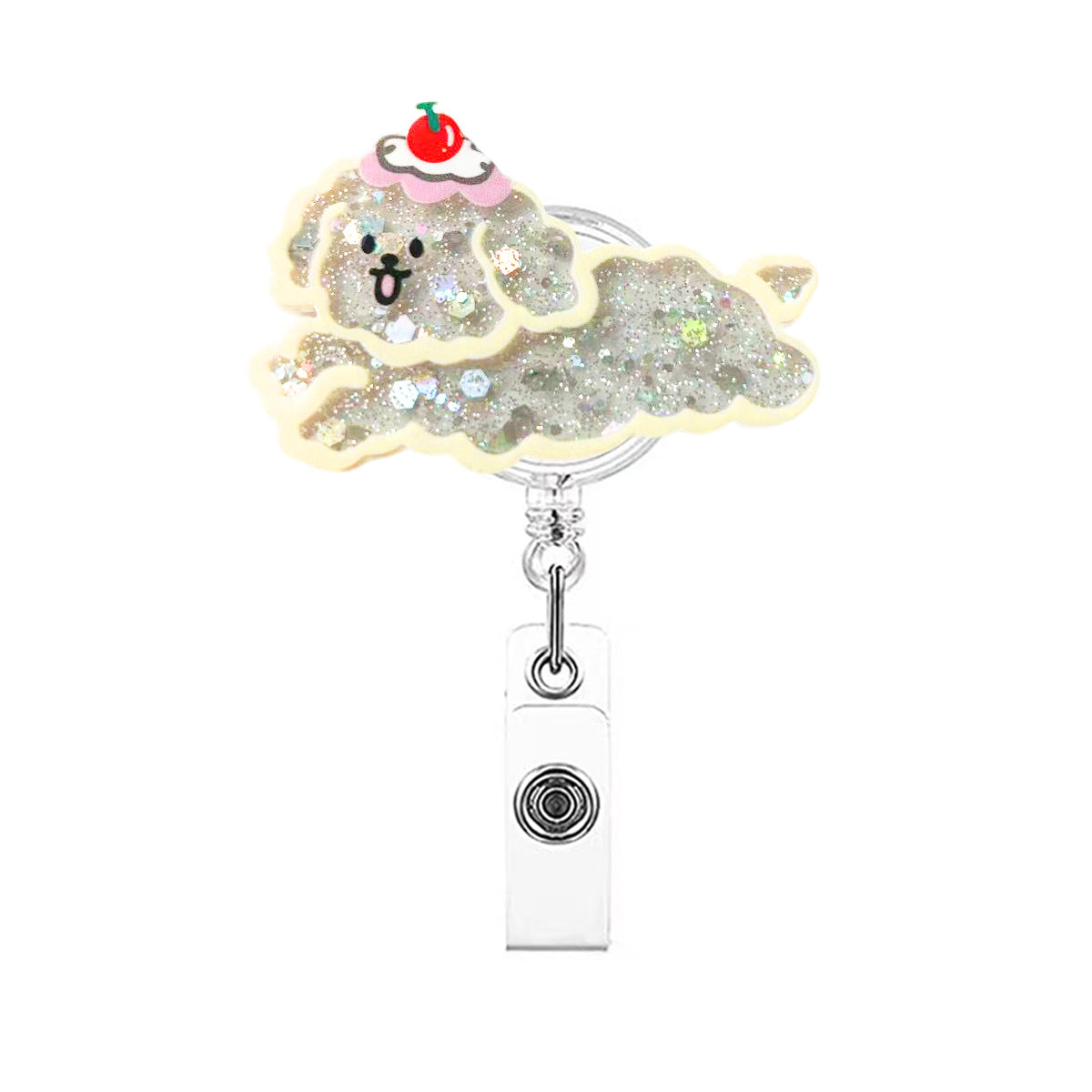 Wholesale Cute cartoon dog Badge Reels
