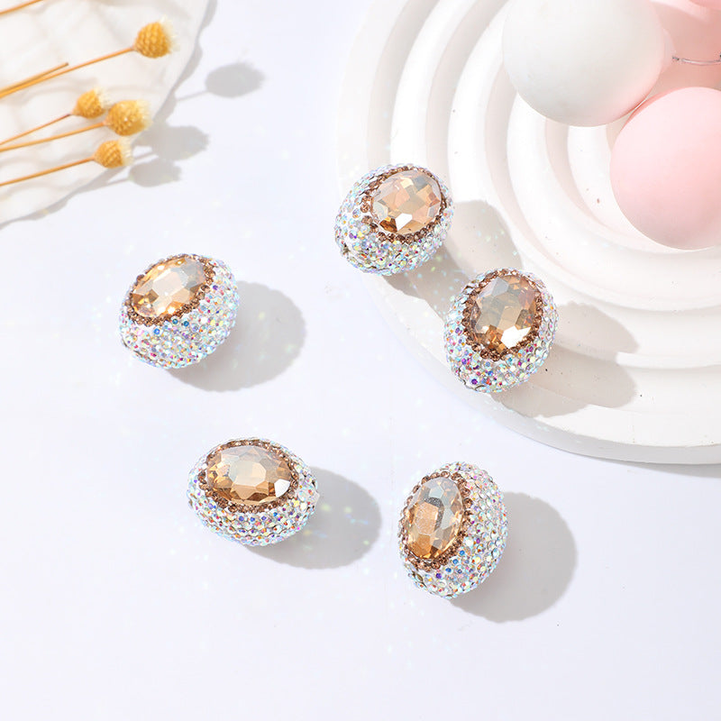 Wholesale Western Princess Diamond Ball Egg Shape Nepal Beads