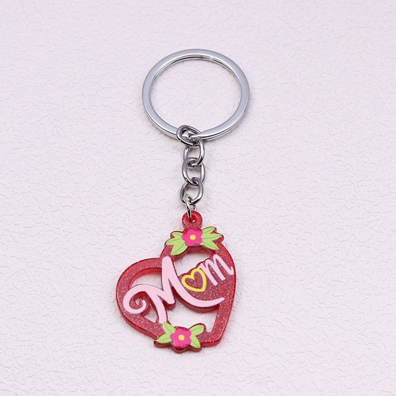 Wholesale Mother's Day Acrylic Printed Keychains