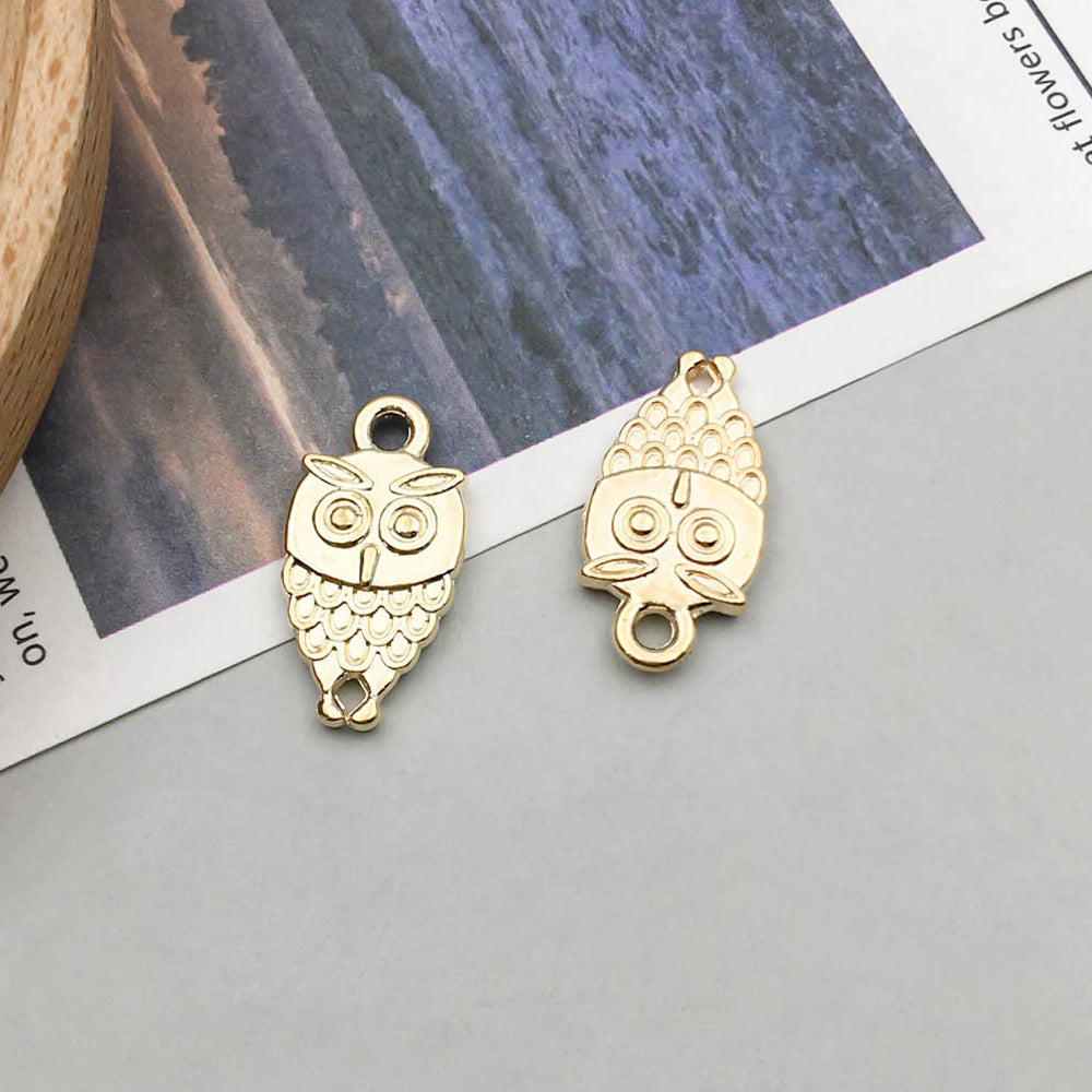 Wholesale 1 New KC Gold Alloy Simulation Animal Owl Butterfly DIY Pendant