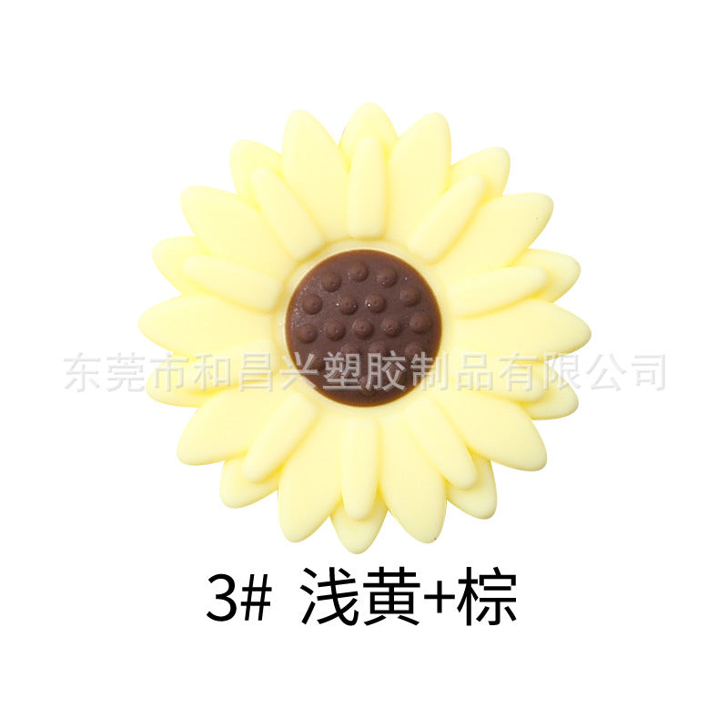 Wholesale  20pcs  Colorful Daisy Silicone Beads