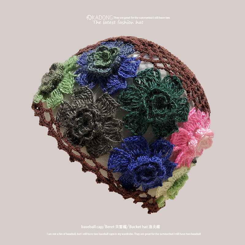 Wholesale Knitted Hollow Crochet Woolen Hat