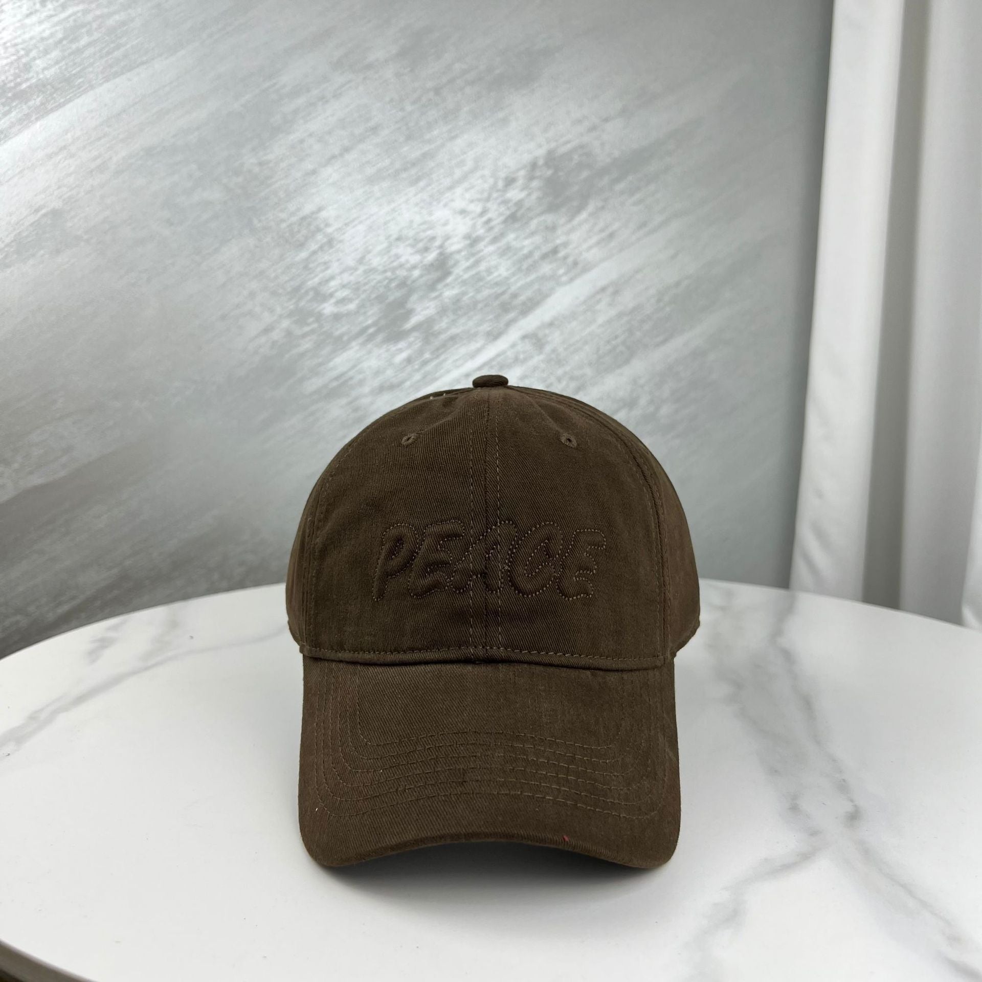 Wholesale Frosted Letter Embroidered Cotton Baseball Caps