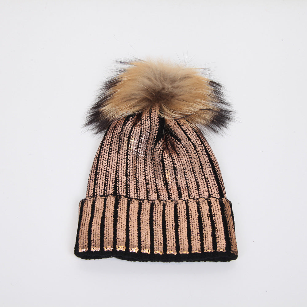 Wholesale Wool Ball Knitted Hat