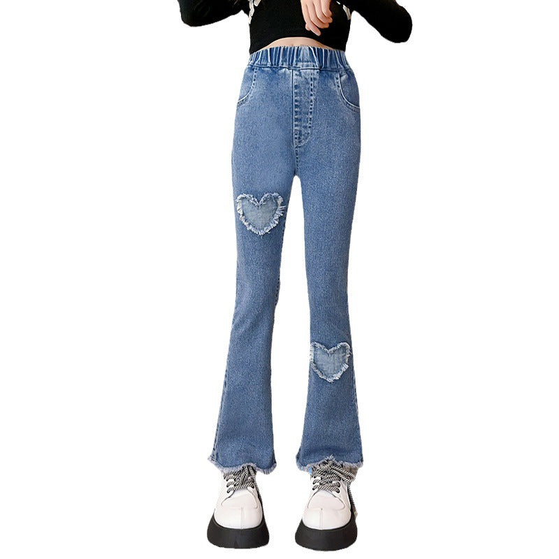 Wholesale Cotton Girls Flared Pants