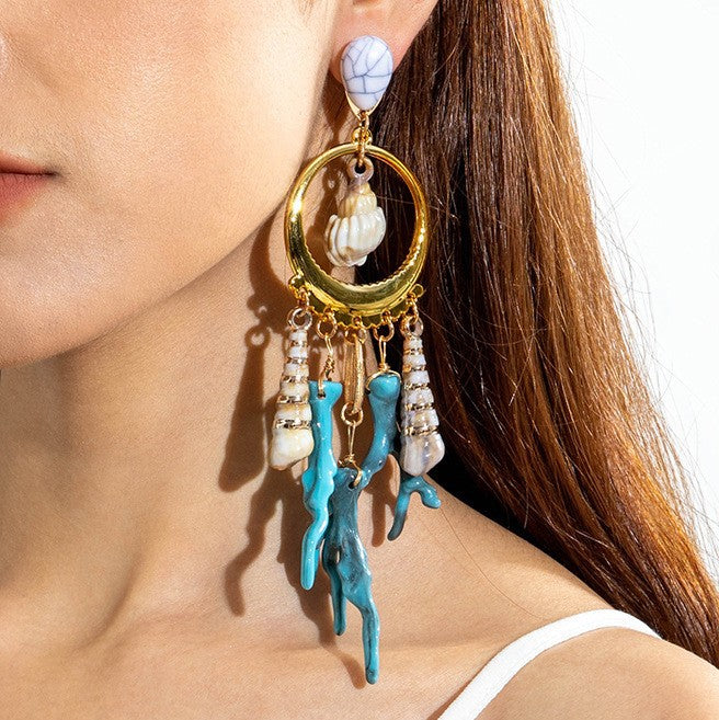 Wholesale Bohemian turquoise earrings
