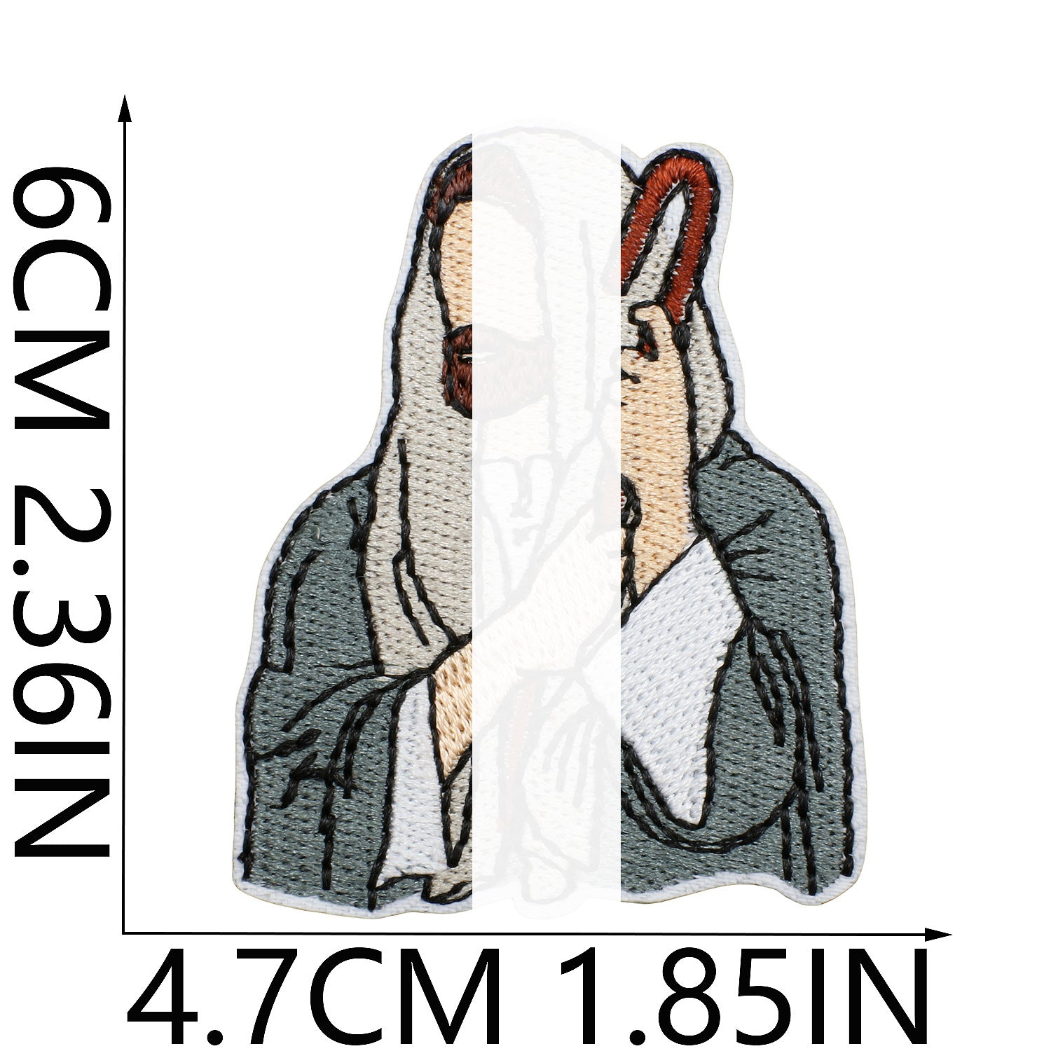 Wholesale Trendy Embroidered Iron On Patch Art Portrait DIY Decorative Clothing Accessory Craft Supply
