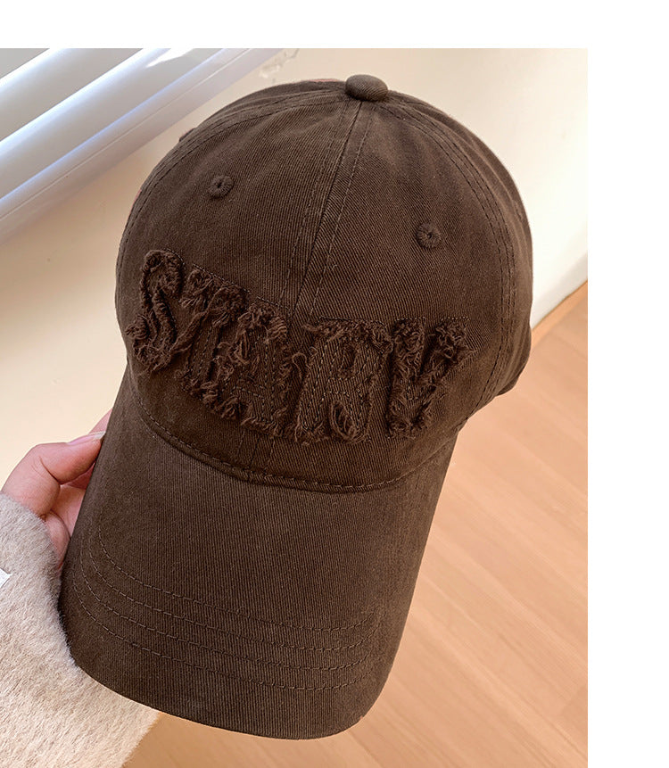 Wholesale Letter Raw Edge Sun Visor All-match Baseball Cap