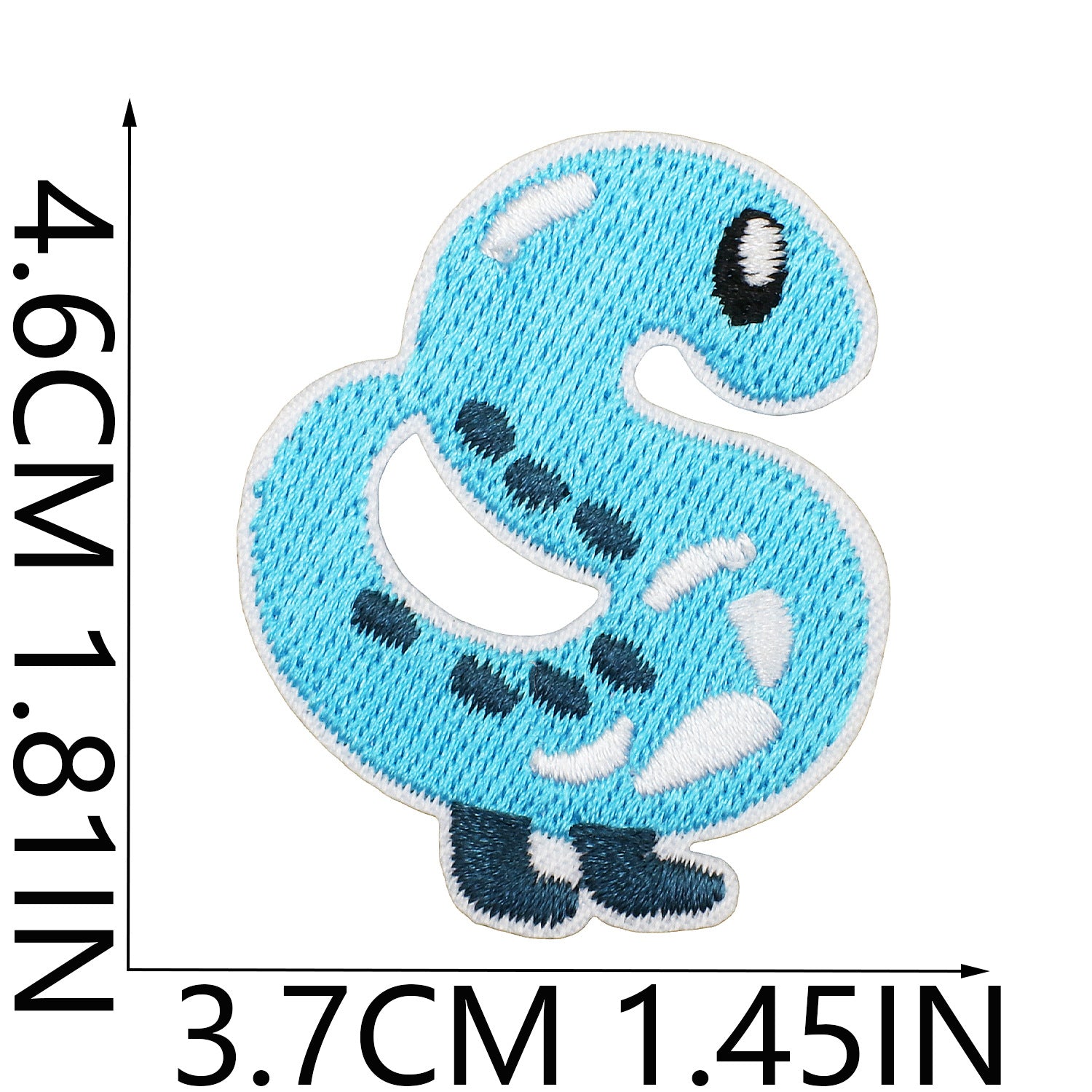 Wholesale Dinosaur Alphabet Embroidery Patches Fun Cartoon Letters For Clothing DIY Craft Supply